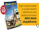İş Makinası - FORUM MAKİNA DERGİSİ YENİ SAYISI DİJİTAL OLARAK DA YAYINDA Forum Makina